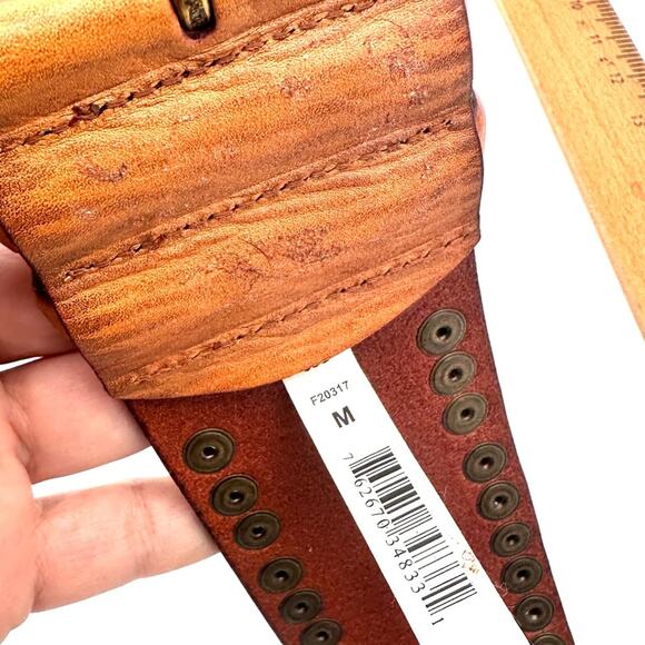 BOHO women\'s asymmetrical studded leather belt - SIZE M - MEDIUM main image 11